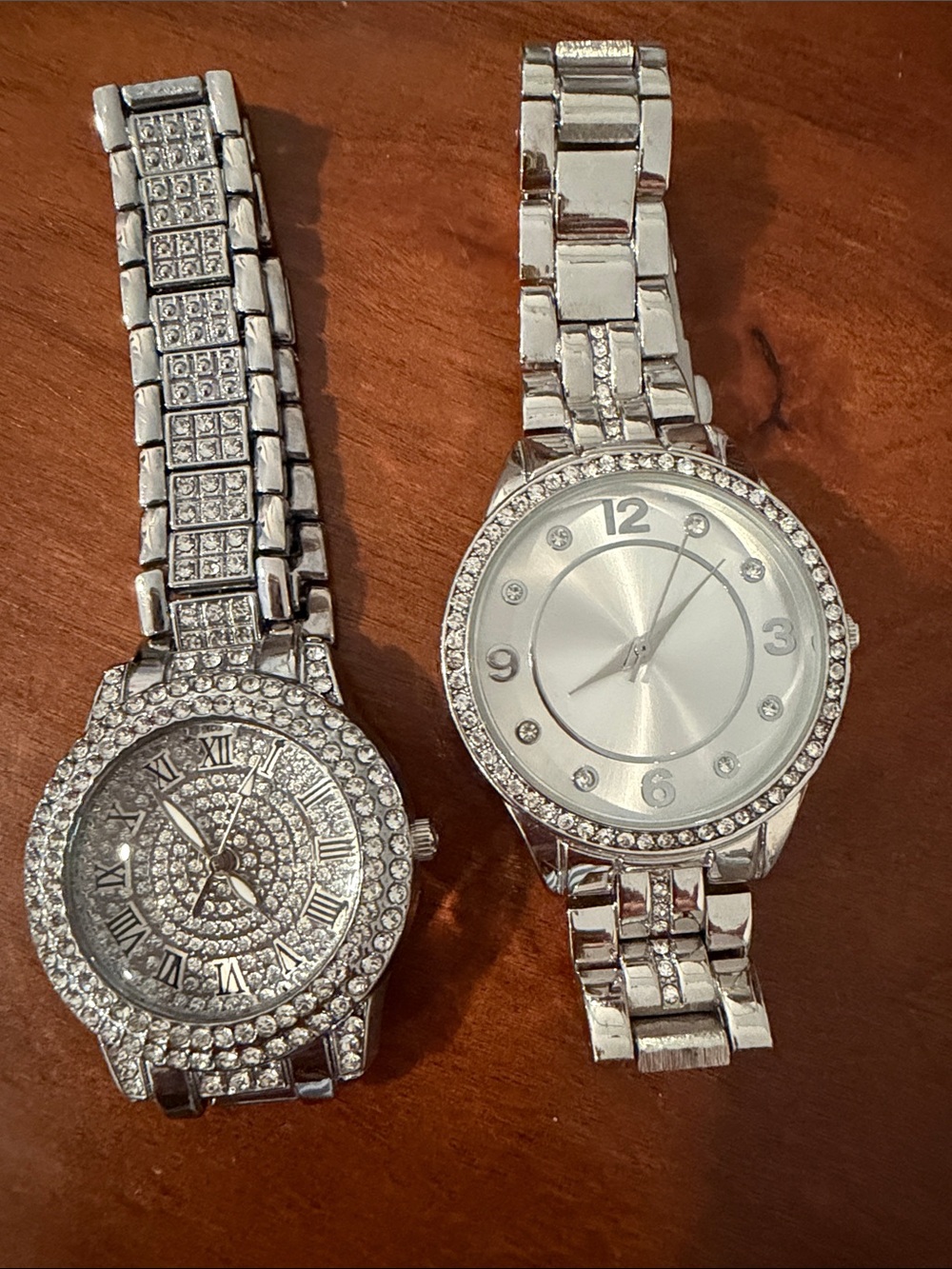2 Silver Crystal Accent Women's Watch - Classic Sparkle